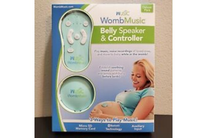 New Wusic Womb Music Deluxe Pack Pregnancy Belly Speaker / Controller WombMusic