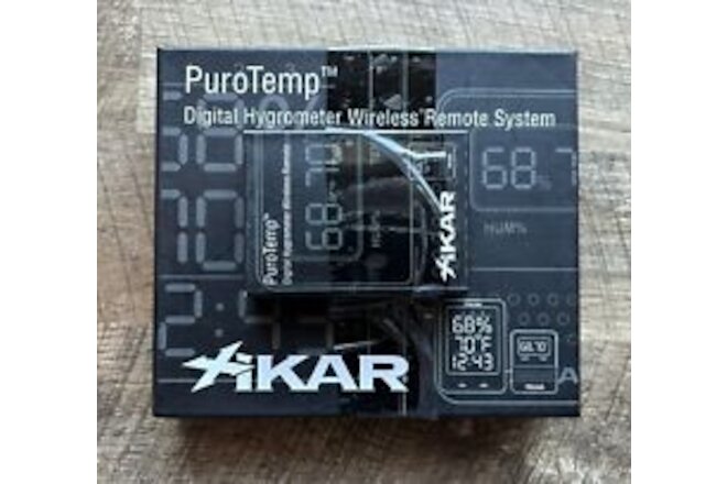 XiKAR 837Xi PuroTemp Wireless Humidor Hygrometer Thermometer System - New