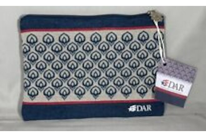Pouch Rise & Shine Daughters of the American Revolution Zipper Patriot Bag W Tag
