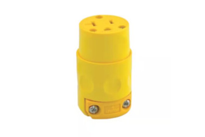 20 Amp 125-Volt 3-Wire Connector, Yellow