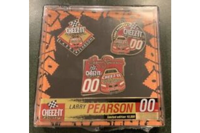 Cheez-It Larry Pearson Racing Car 3 Pin Set Nascar Team Sealed  2257/10000