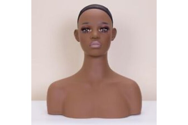 OMCHIC Half Body Mannequin Head with Shoulders - Realistic Display and Styling