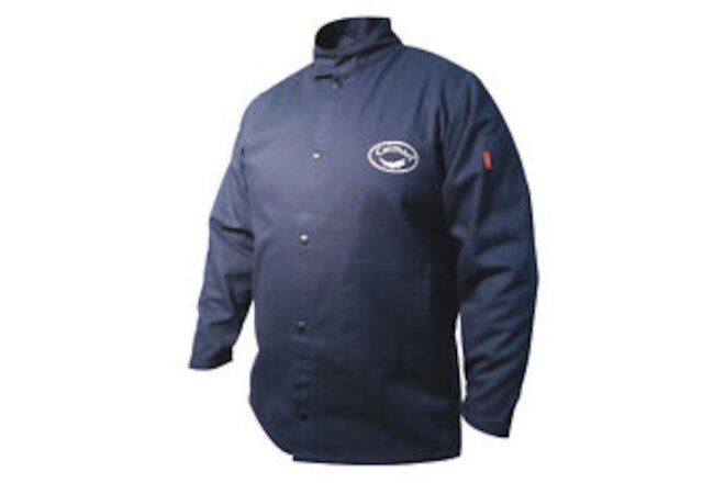 Caiman 3000-6 Welding Jacket,Xl,Navy,48" To 50" Chest