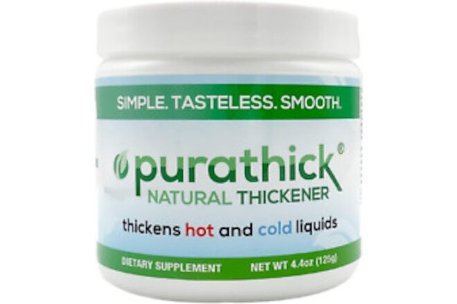 Natural Thickener, 4.4 oz, Thickens Hot and Cold Liquids for People with Dysphag