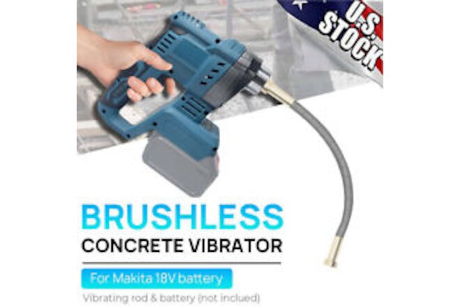 Brushless Handheld Electric Concrete Vibrator Cordless Vibrating Tool Only Body