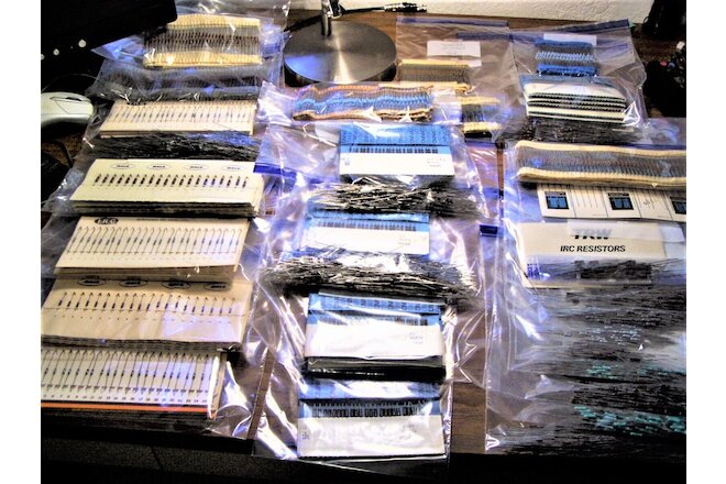 Lot of 5755 Pcs RN55,RN60,RL20S Vintage Precision Metal Film Resistors 26 Types
