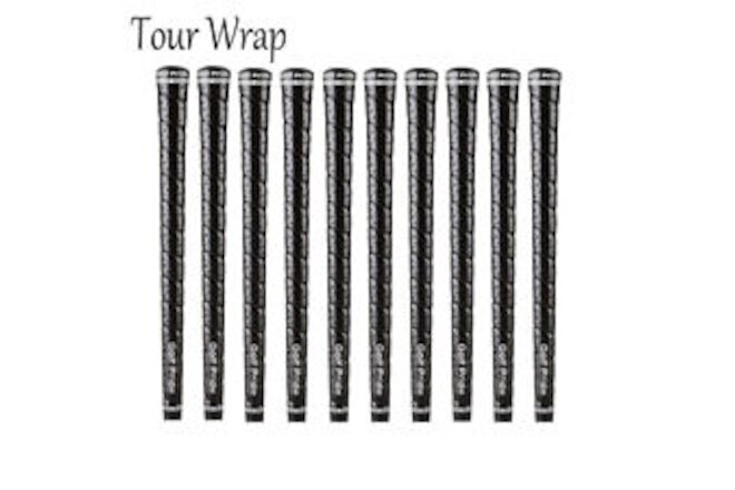 1/8/10PCS Golf Pride Black Tour Wrap 2G 60 Grip - Standard & Midsize Set