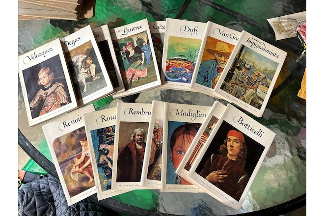Lot of 15 Vintage Books POCKET LIBRARY OF GREAT ART 1950s matisse degas el greco