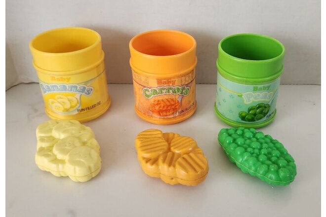 Vintage 1987 FISHER PRICE Fun with Food Bananas Carrots Peas Pretend Play Food