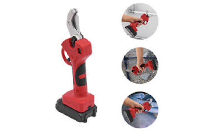 Water Tube Pruning Shear W/ 1 Battery 35m Pipe Cutter PPR 21V Cordless Electric