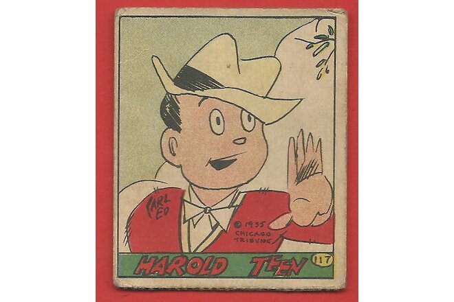 1935  RARE  HAROLD  TEEN  6  CARD LOT  R27  # s 117 / 118 / 120 / 121 / 123 /124