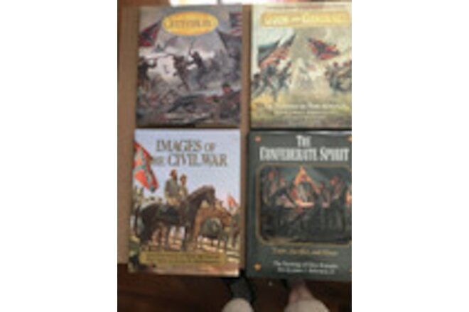 4 Mort Kunstler Civil War Art Books - Coffee Table Sized
