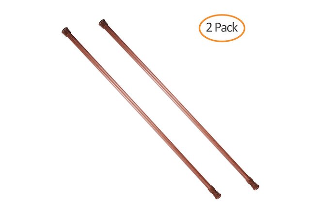 2Pcs 23-44in Extendable Shower Curtain Rod/Pole Telescopic Spring Tension Rod