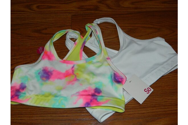 SO Girls Tie Dye Sports Bra Set Size XL