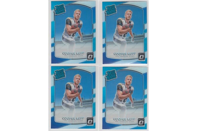 2017 Optic Silver Holo 4x Rookie Card #179 Lot of COOPER KUPP -- Rams