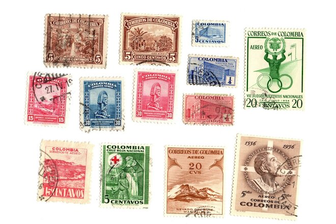 13 Colombia●12 Used•1 Unused•Hinged●1935-1956