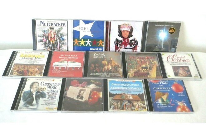 Lot Of 13 Holiday Christmas Compact Discs CD Very Good Condition Free Shipping