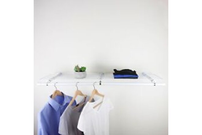 InStyleDesign Double Shelf with hanger - White White