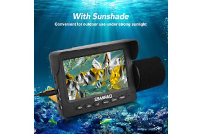 Underwater Fishing Camera,4.3 inch Fishing Camera,15m Portable Fish Finder 2219