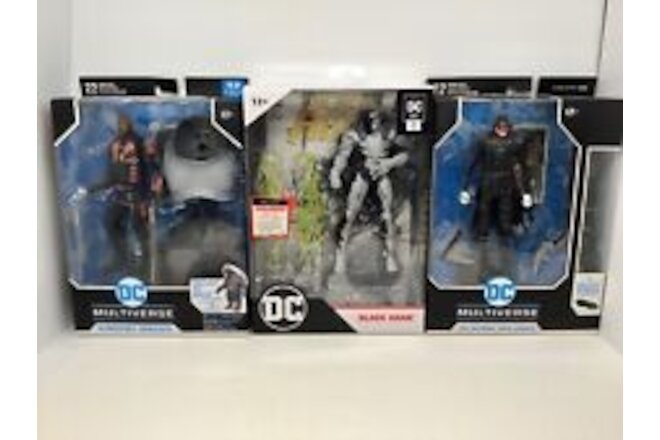 DC Multiverse McFarlane Toys Action Figures Batman Black Adam Bloodsport