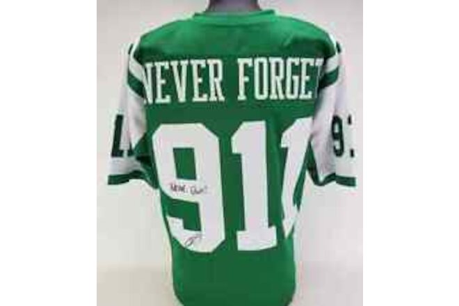 Robert O’Neill Signed New York Jets 911 Never Forget Jersey "Never Quit" PSA COA