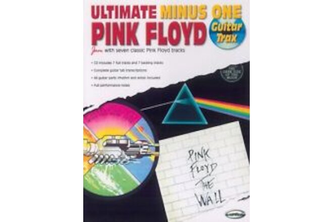 ULTIMATE MINUS ONE GUITAR TRAX PINK FLOYD BOOK/CD COMPLETE TAB TRANSCIPRIPTIONS