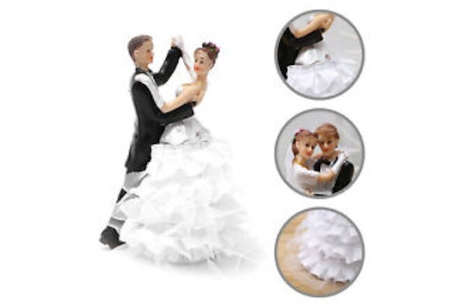 Wedding Figures Wide Application Lovely Resin Wedding Couple Doll Figurines