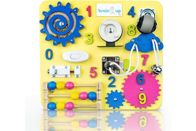 Brain-up Toys Busy Board for Toddlers - Sensory Board