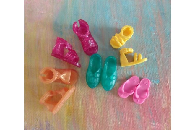 Kelly Chelsea Small Doll Clothes *Lot of 5 prs Variety Sandals/Shoes*