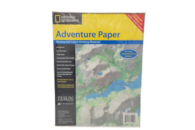 National Geographic Adventure Paper Waterproof Inkjet Printing 25 pages 8.5 x 11