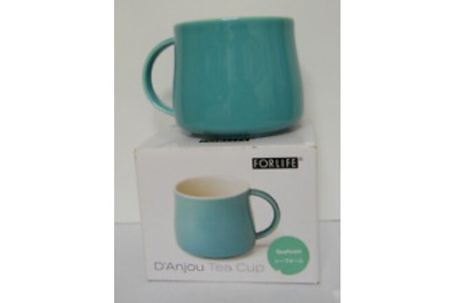 New ForLife D'Anjou Tea Cup Seafoam Green High Fired Ceramic 8 oz. Item #621