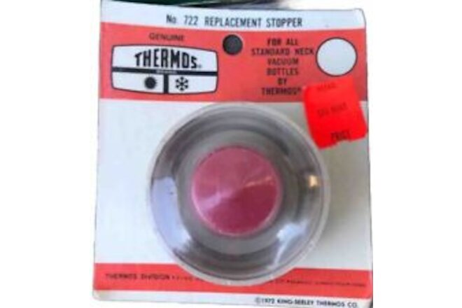 vintage thermos 722 replacement stopper king seely NOS sealed 1972 standard neck