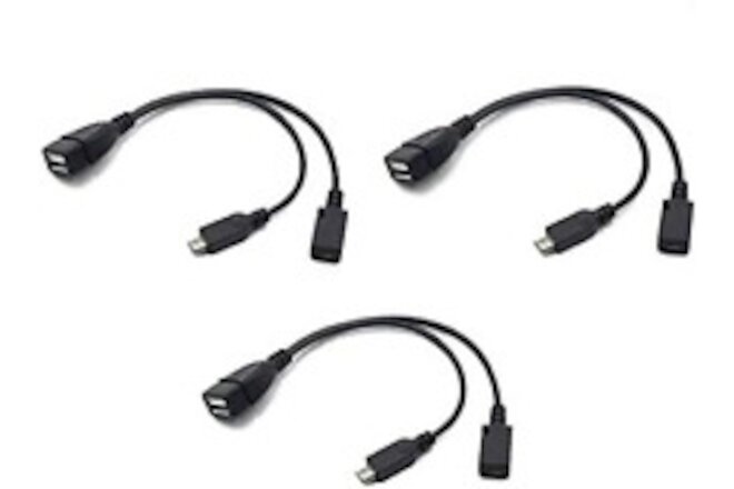 3-Pack OTG Cables Replacement for Fire-Stick 4K, Replacement for Amazon Fire-Tv,