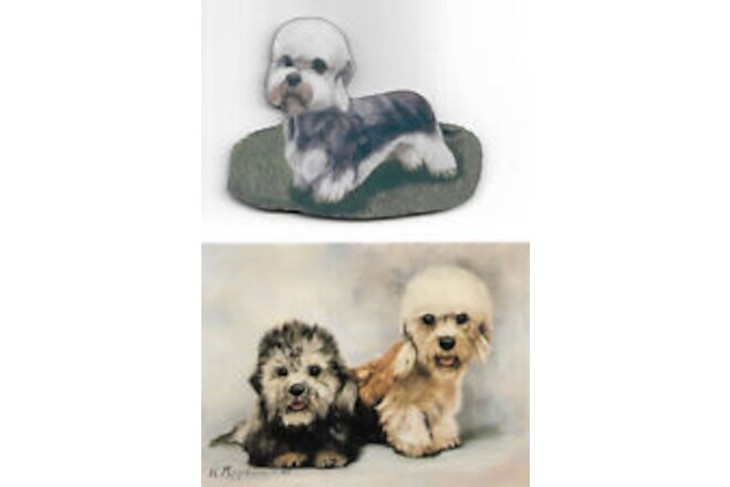 Dandie Dinmont Terrier Note Cards & Fridge Magnet ~ Ruth Maystead & Chuck Brown