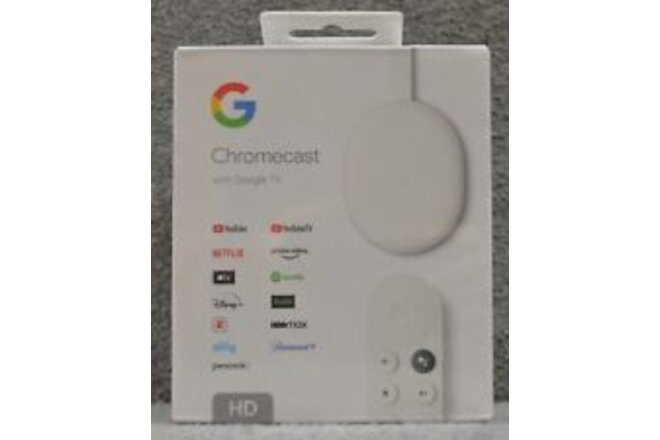 NEW Google Chromecast with Google | FHD TV (1080p HD) Streaming Stick | Snow