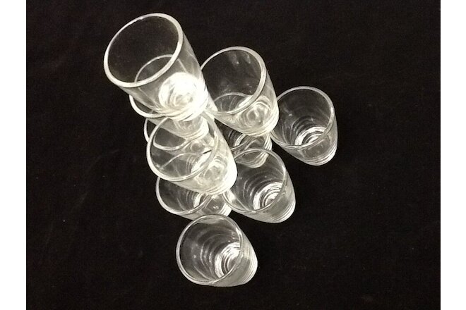 24 Shot Glasses Glass 1 oz Barware Shots Whiskey Tequila Firewater 2 Dozen  Lot