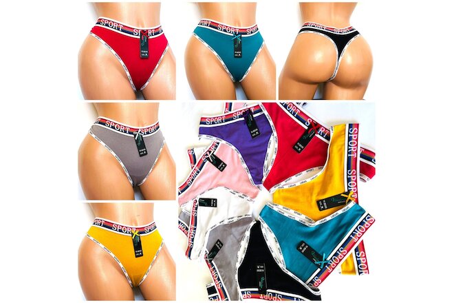 3/6/12 Women Sexy High Cut G-string Thongs T-back Underwear Panties Lingeries 43