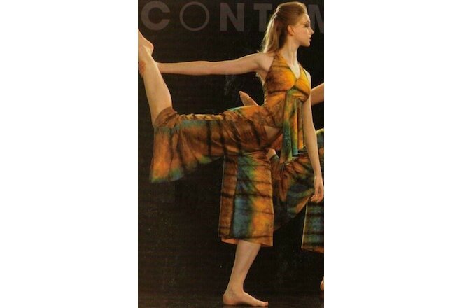 Lot of 15 The Elements Dance Costume BROWN Tie Dye Top w/Capri Pants Child Small