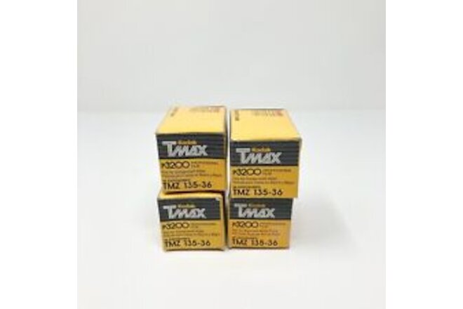 Kodak TMax P3200 36 EXP Film Roll For Black & White Prints NEW Expired Lot Of 4