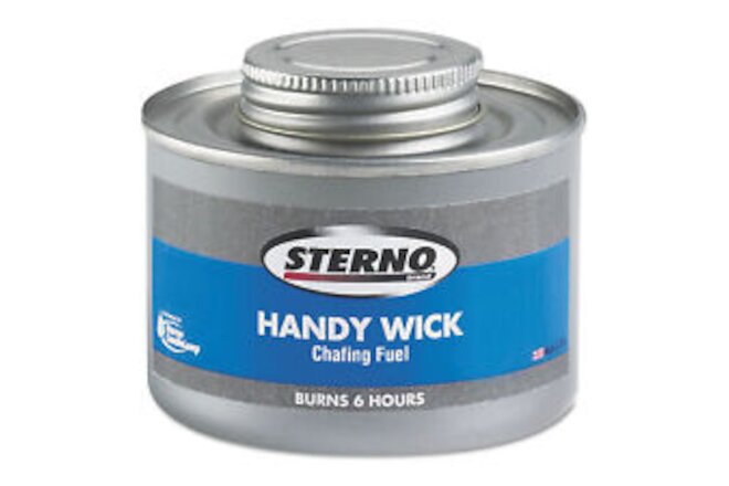 Sterno Handy Wick Chafing Fuel Can Methanol Six-Hour Burn 24/Carton 10368
