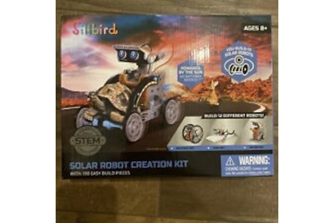 Discovery Kids Mindblown STEM 12-in-1 Solar Robot Creation 190-Piece Kit