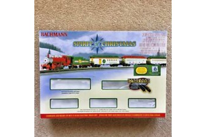 BACHMANN "SPIRIT OR CHRISTMAS"  N-SCALE TRAIN SET BOX WITH RIGID FOAM - EMPTY