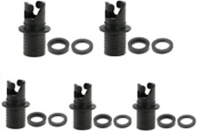 5 Pieces Boat Foot Pump Hose Adapter H-R Valve Adapter Inflatable Boat Valves Ho
