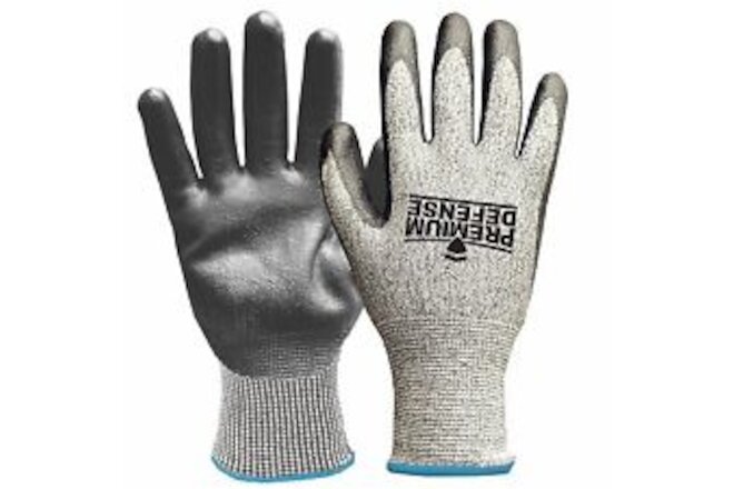 Work Gloves, Cut-Resistant, Touchscreen, Gray, Men's Large -7008-26