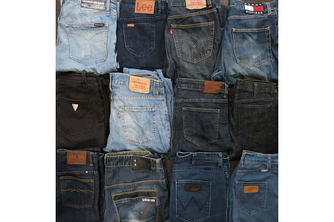 10x Designer Jeans Levi's Lee Diesel Clothing Reseller Wholesale Bulk Lot Bundle