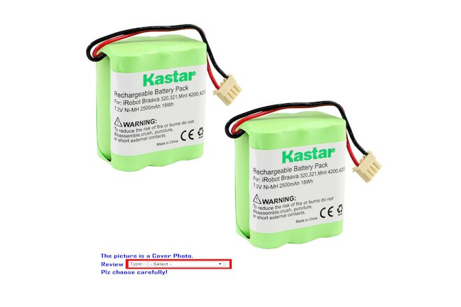 Kastar Vac Battery for iRobot Braava 320 iRobot Braava 321 Mint 4200 Mint 4205