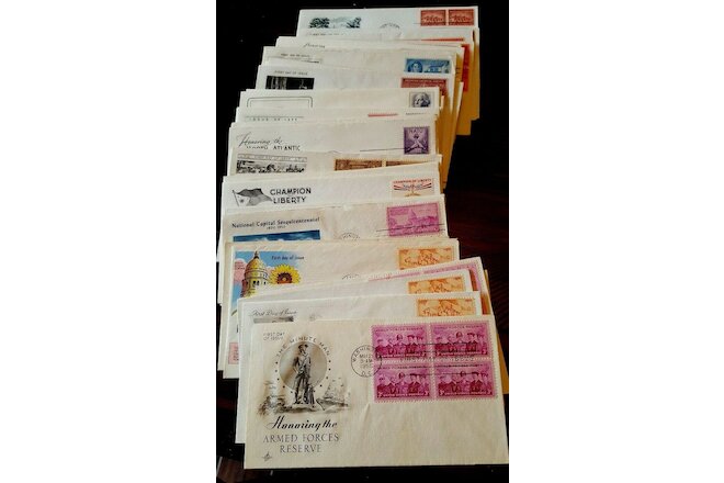 Us stamps first day covers 1950s all in excellent condition set of 5 dif