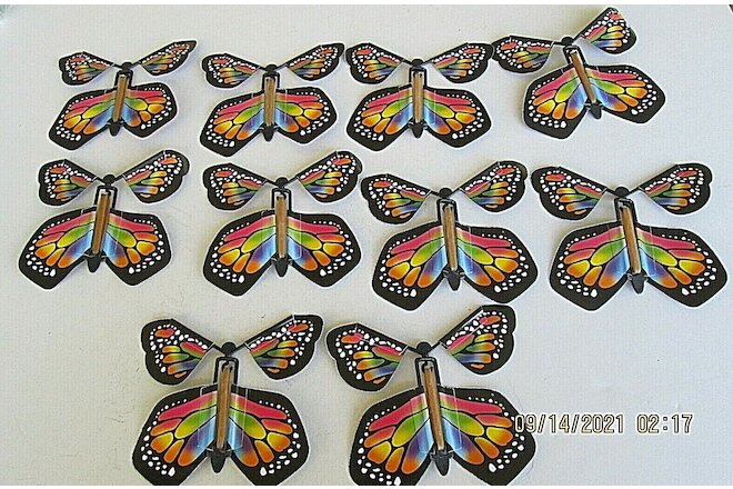 20pk Magic Fairy Flying Butterfly Rubber Band Powered Toy FREE SHIPPING  DR-RGT