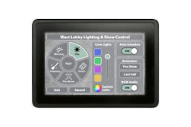Interactive Technologies ST-IET7-C Insite 7 Touchscreen for CueServer - Black