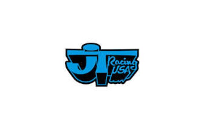 JT Racing - 3D logo - blue & black decal